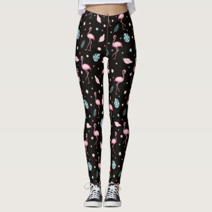  Elegante, rosa Flamingo Muster Leggings