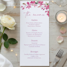 Elegante rosa florale Aquarell-Hochzeit