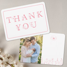 Elegante rosa florale Babyparty-Foto