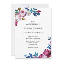 Elegante rosa florale Moderne Hochzeit