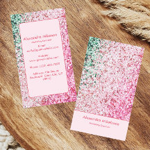 Elegante rosa Glitter-Branding