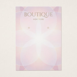 Elegante rosa Glow Earring Display Card