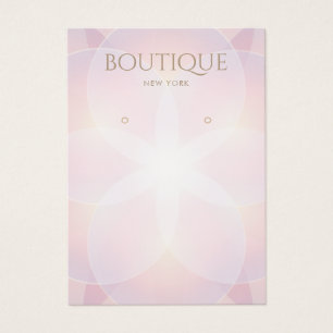 Elegante rosa Glow Earring Display Card