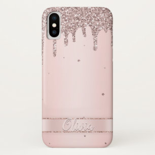 Elegante, rosa, gürtelförmige Glitzer Case-Mate iPhone Hülle