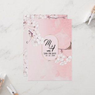 Elegante Rosa Hochzeitsfeier Einladung