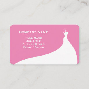 Elegante rosa Hochzeitskarte Visitenkarte