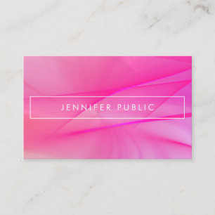 Elegante Rosa Lila Elegantes Design Visitenkarte