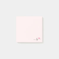 Elegante Rosa Lippen handgeschriebene Skriptkallig
