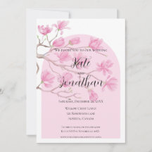 Elegante Rosa Magnolien-Garten