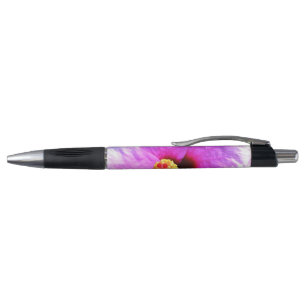 Elegante rosa Naturblume Blüten Hintergrund Kugelschreiber