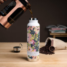 Elegante rosa Navy Wasserfarben Gewohnte Hochzeit