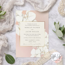 Elegante Rosa Orchid Floral Wedding