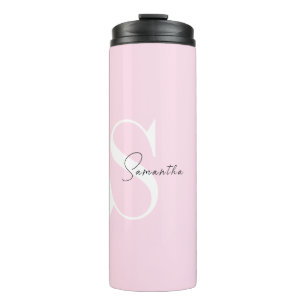 Elegante rosa Pastel Personalisiert Thermal Tumble Thermosbecher