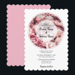 Elegante Rosa Peonies Hochzeiten Einladungen<br><div class="desc">Dieses Design ist mit einem Haufen rosafarbener Blume gestaltet. Die rosa Tönen der Pfannenbäume und der weiße, halbtransparente Rahmen umkreisen die Namen der Braut und des Bräutigams. Peonies sind eine beliebte Blume für Hochzeiten, da sie Eleganz und Anmut verleihen. Ein einzigartiges Design, das sich ideal für eine Rosa- oder Peony-inspirierte...</div>