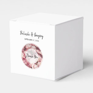 Elegante Rosa Peonies Wedding Geschenkschachtel