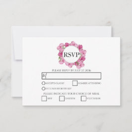 Elegante rosa Peonies Wedding RSVP Cards