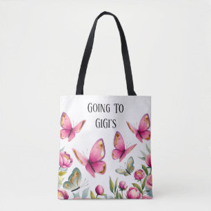 Elegante rosa Peony & Butterflies: GiGi's