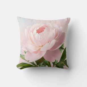  Elegante rosa Pfingstrose realistische Blüten  Kissen