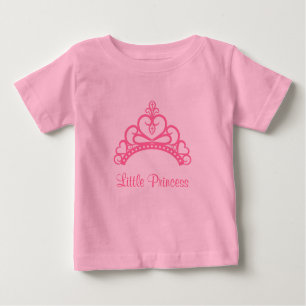 Elegante rosa Prinzessin Tiara Crown für Baby Girl Baby T-shirt