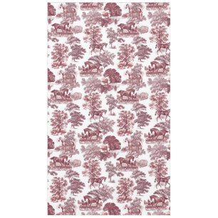Elegante Rosa Rosa Rote Pferde Landzunge Tischdecke