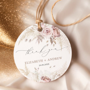 Elegante Rosa Rose Blumenzwiebeln Geschenkanhänger