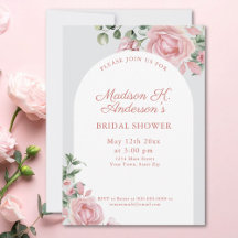 Elegante rosa Rosen Brautparty