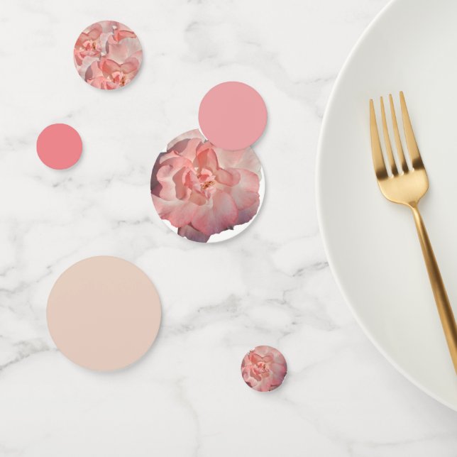 Elegante, rosa Rosenblütenempfehlung Konfetti (Gruppe)