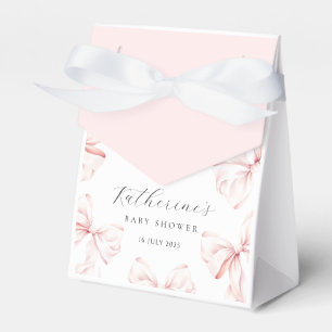 Elegante rosa Schleife Baby-Bridal-Shower Geschenkschachtel