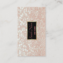Elegante rosa Sequins Business Card Visitenkarte