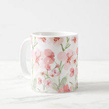 Elegante rosa Tasse
