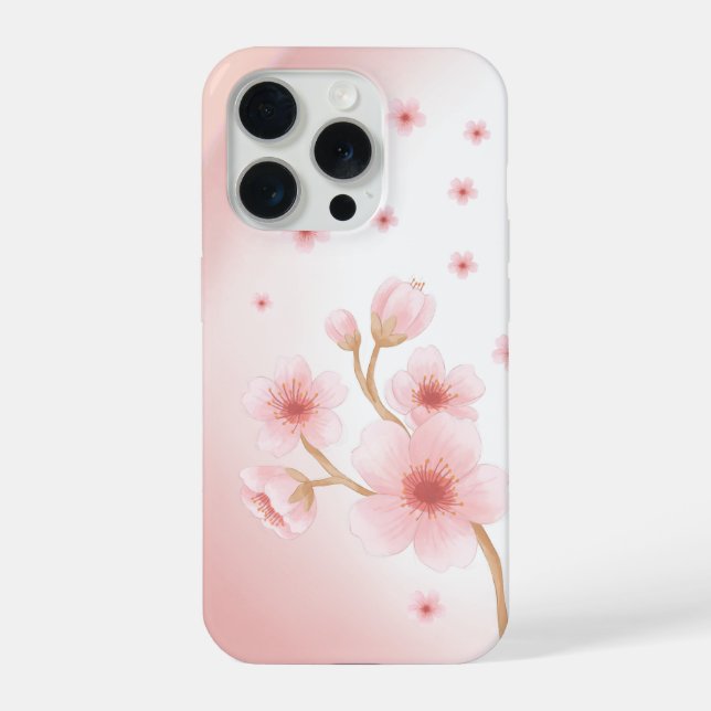 Elegante rosa Telefonwallet iPhone Hülle (Rückseite)