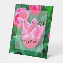 Elegante rosa Tulips Hochzeiten Karten und Geschen