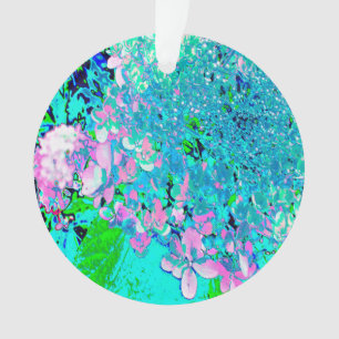Elegante rosa und blaue Limelight-Hortensie Ornament