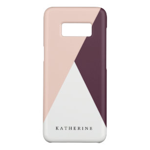 Elegante, rosa und bordeauxrote Dreiecke Case-Mate Samsung Galaxy S8 Hülle