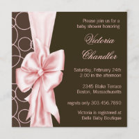 Elegante Rosa und Braun Girl Dusche