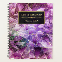 Elegante Rosa und Gold Midnight Crystal Galaxy