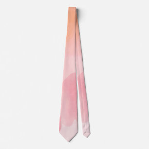 Elegante rosa und orange Wasserfarbe künstlerisch Krawatte