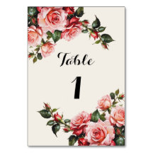 Elegante Rosa und rote Rosen Hochzeit mit Blumenbe