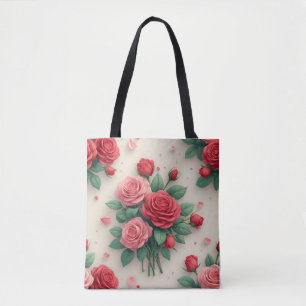 Elegante rosa und rote Rosensträuße