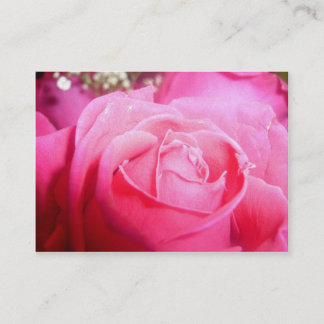 Elegante rosa visitenkarte