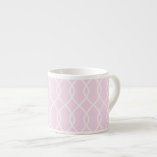Elegante, rosa Wellenmuster Espresso-Tasse Espressotasse