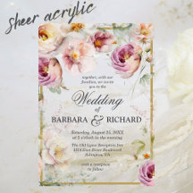 Elegante Rosa Wildblume Blumenwasser Hochzeit