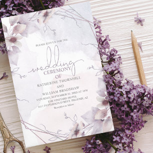 Elegante rosafarbene Blumen-Boho-Hochzeitseinladun Einladung