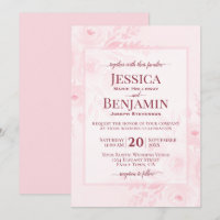 Elegante rosafarbene Boho-Chic-Floral-Hochzeit