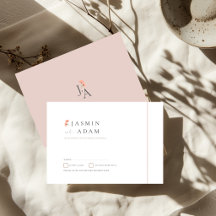 Elegante rosafarbene florale Monogramm-Hochzeits-R