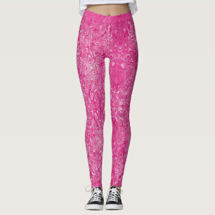 Elegante, rosafarbene Marmortextur abstrakt modern Leggings