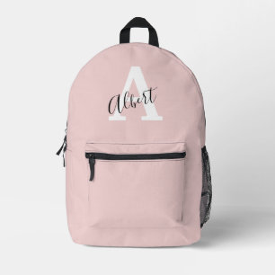 Elegante rosafarbene Reisetasche mit individuellem Bedruckter Rucksack