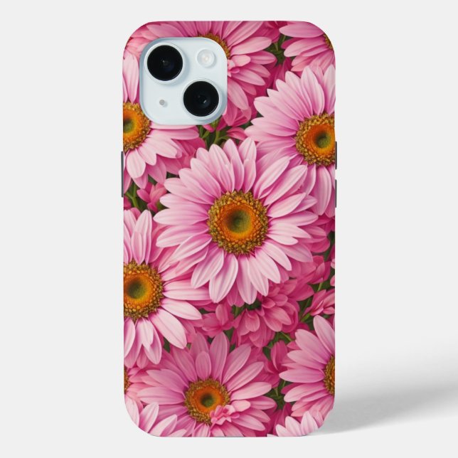 Elegante rosafarbene Rosa Blumen Rosa Gänse Case-Mate iPhone Hülle (Rückseite)