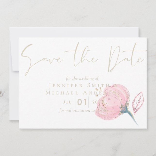 Elegante Rose (Vorderseite)