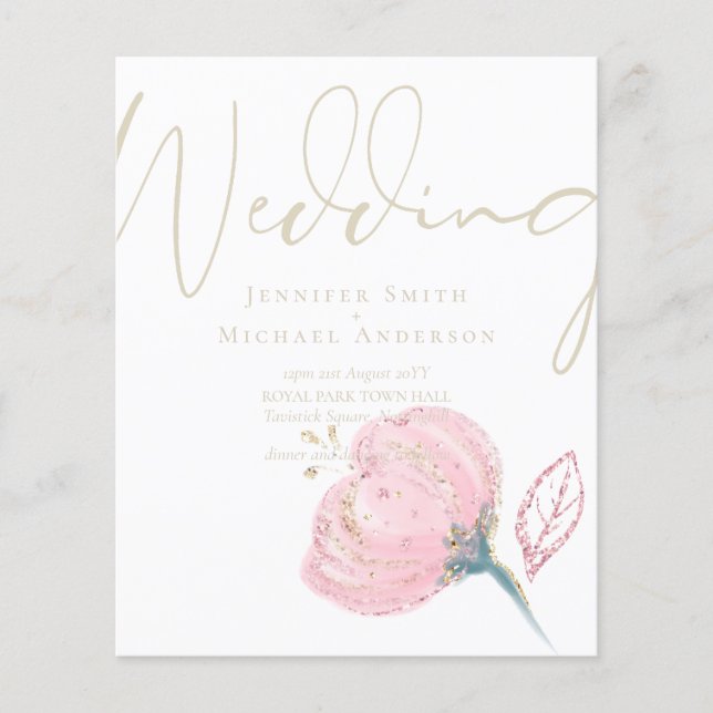 Elegante Rose (Vorderseite)